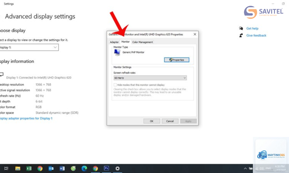 cách kiểm tra refresh rate màn hình