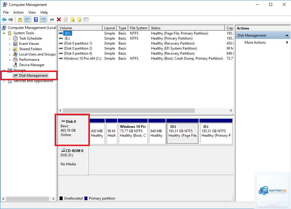 cách kiểm tra ssd trong disk management - Hình 3