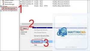 cách kiểm tra ssd trong disk management
