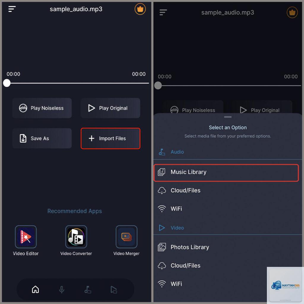 cách lọc file âm thanh