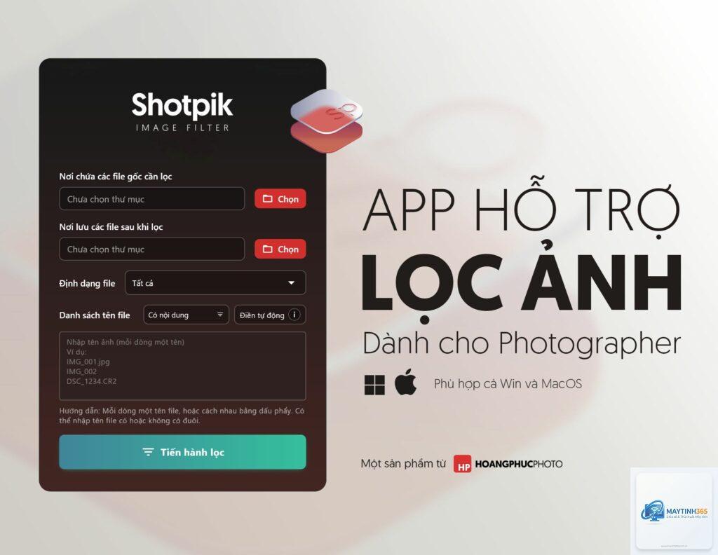 cách lọc file hình ảnh