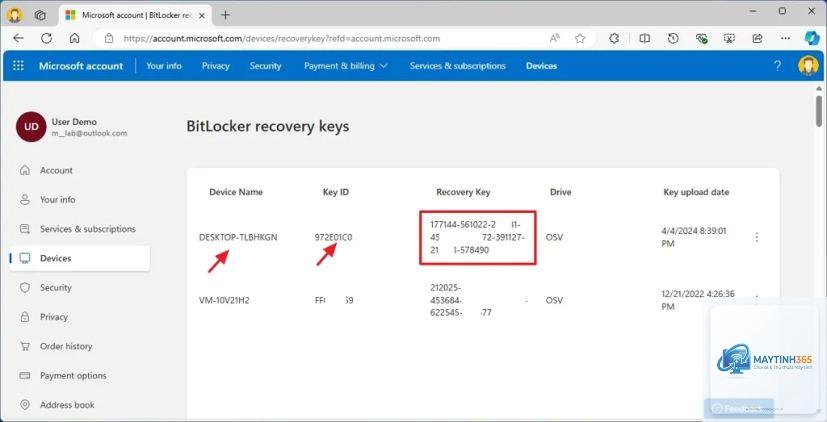 cách lưu recovery key microsoft account - Hình 3