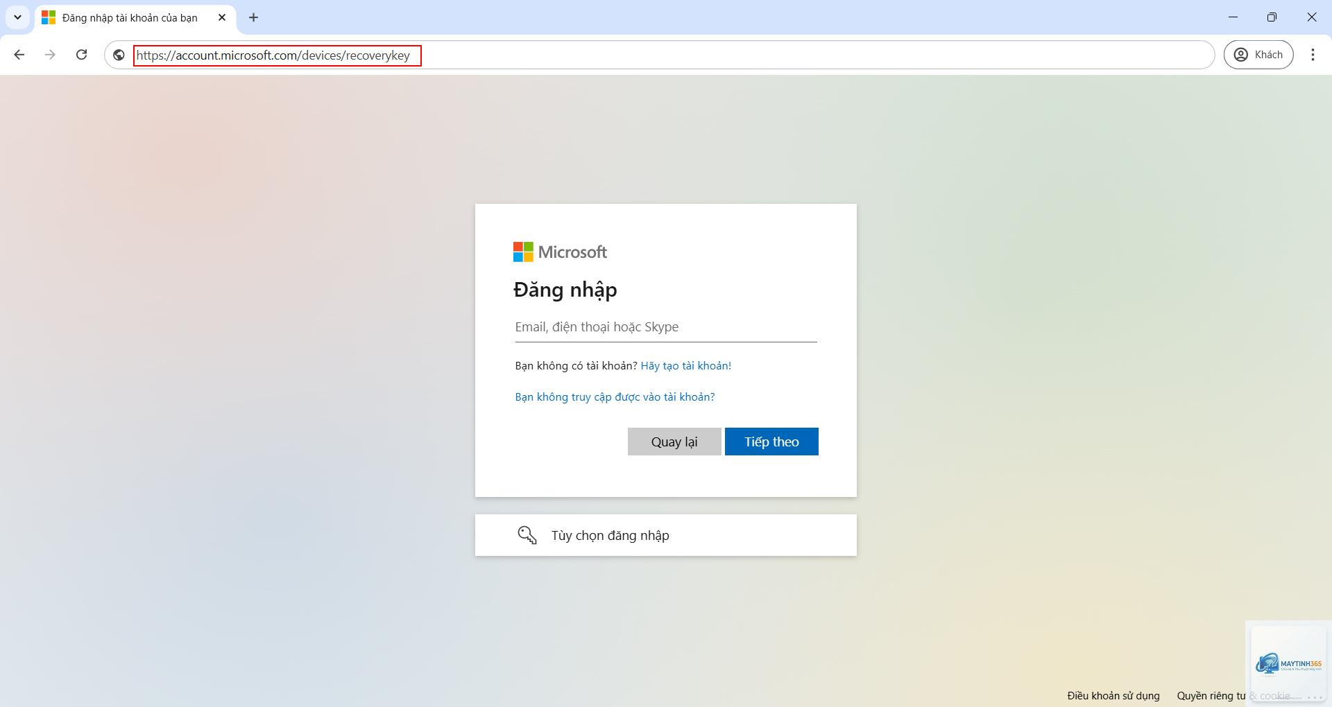 cách lưu recovery key microsoft account - Hình 4