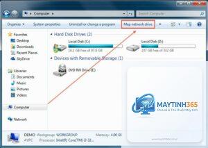 cách map network drive