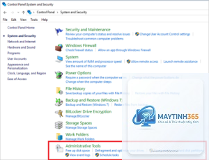 cách mở administrative tools