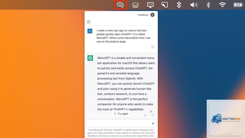 cách mở chatgpt từ start menu