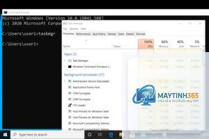 cách mở cmd bằng task manager