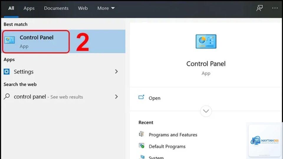 cách mở control panel từ start menu - Hình 5