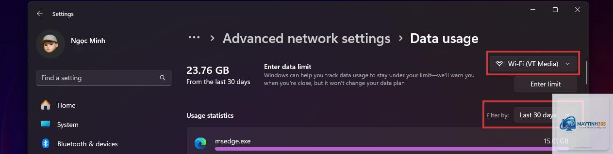 cách mở data usage windows 11 - Hình 4