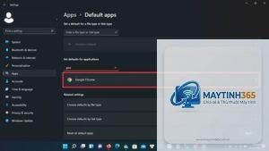 cách mở default apps windows 11