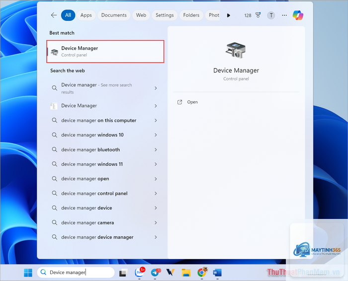 cách mở devices settings windows 11