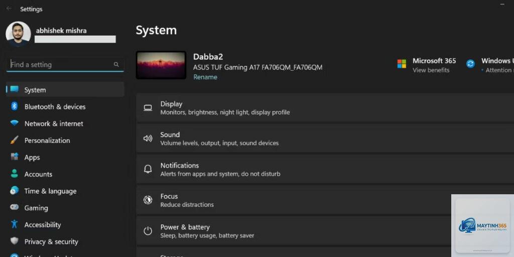 cách mở display settings windows 11