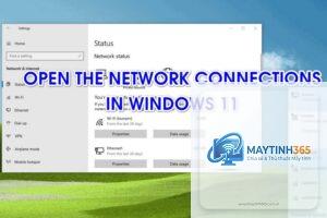 cách mở ethernet settings windows 11
