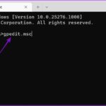 cách mở gpedit bằng cmd