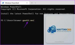 cách mở gpedit bằng powershell