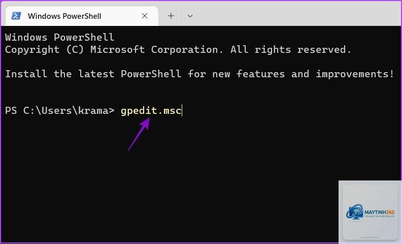 cách mở gpedit bằng powershell - Hình 1