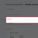 cách mở mobile hotspot windows 11