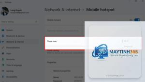 cách mở mobile hotspot windows 11