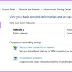 cách mở network sharing settings