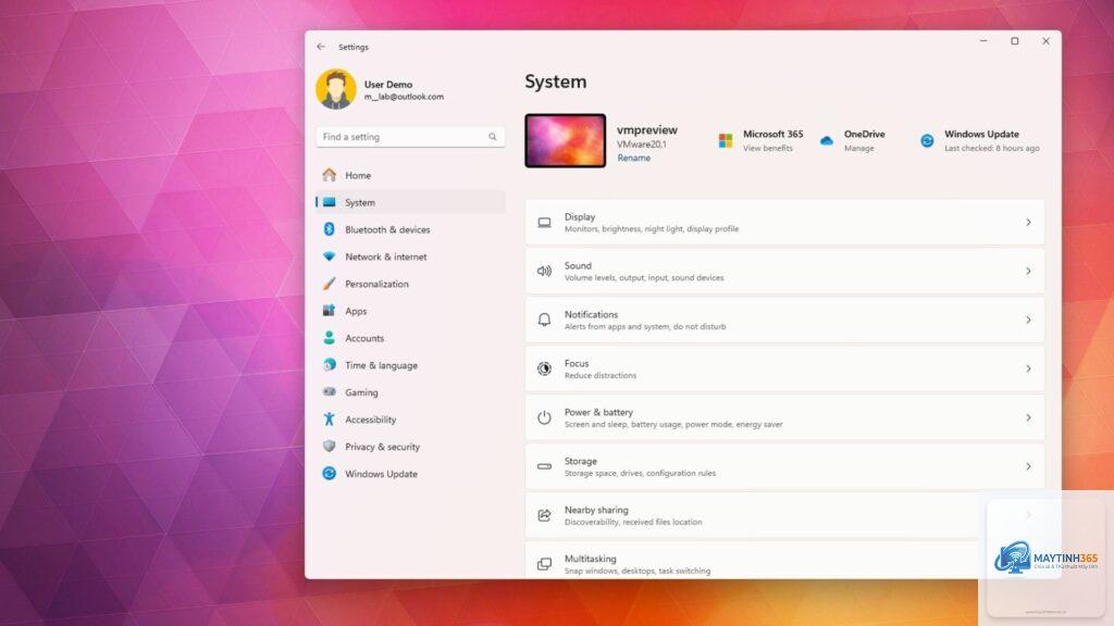 cách mở nhanh cài đặt windows 11