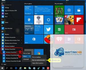 cách mở powershell bằng run