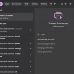 cách mở printers settings windows 11