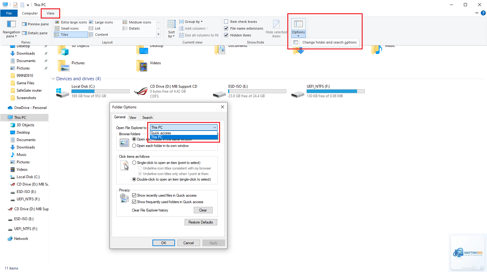 cách mở quick access mặc định - Hình 4