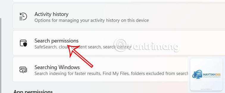 cách mở search permissions windows 11 - Hình 2