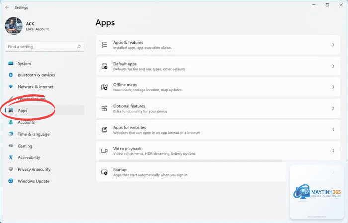 cách mở settings windows 11