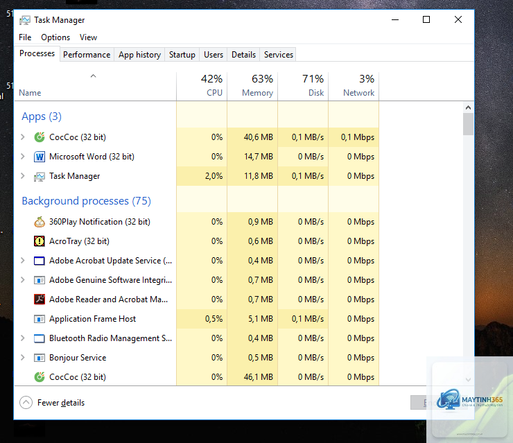 cách mở task manager bằng run - Hình 2