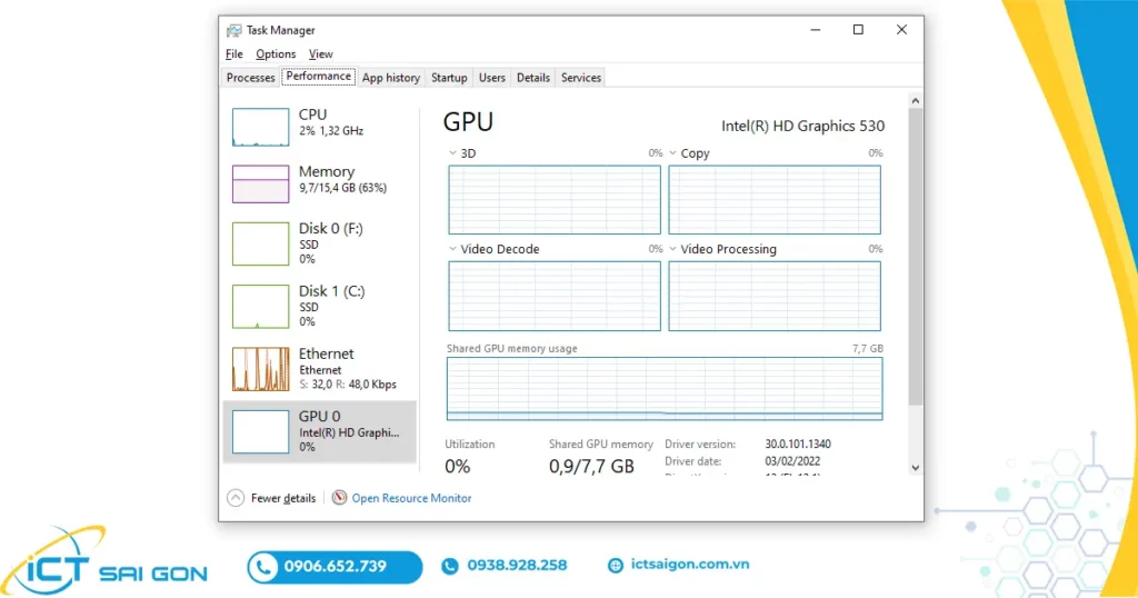 cách mở task manager từ start menu
