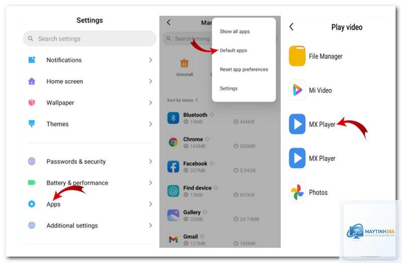cách mở video playback settings
