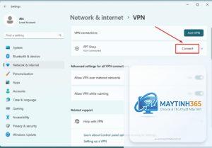 cách mở vpn settings windows 11