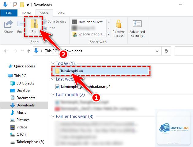 cách nén file bằng file explorer - Hình 2