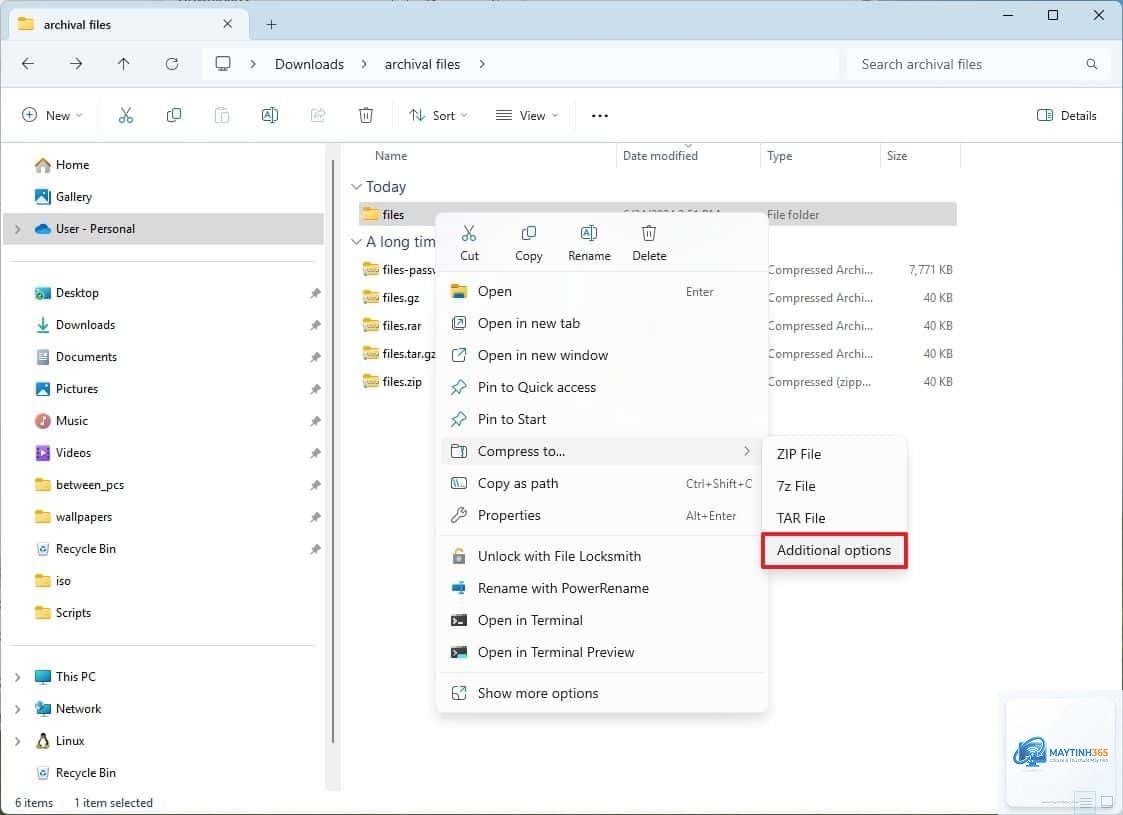 cách nén file bằng file explorer - Hình 4