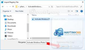 cách nhập file reg vào windows