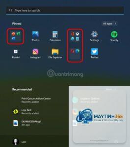cách nhóm ứng dụng trên start menu
