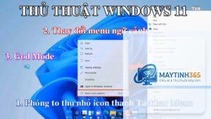 cách phóng to taskbar windows 11