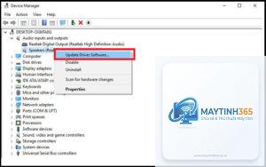 cách quản lý âm thanh trong device manager