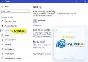 cách quản lý backup settings