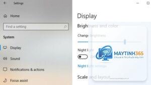 cách quản lý brightness settings