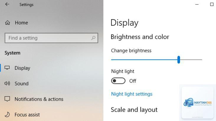 cách quản lý brightness settings