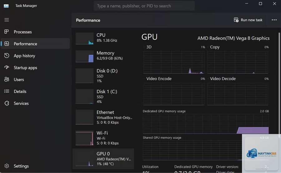 cách quản lý card đồ họa windows 11