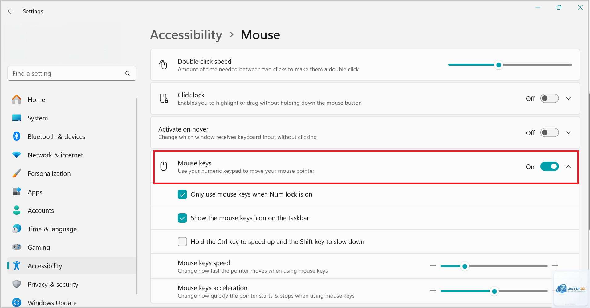 cách quản lý chuột windows 11 - Hình 5