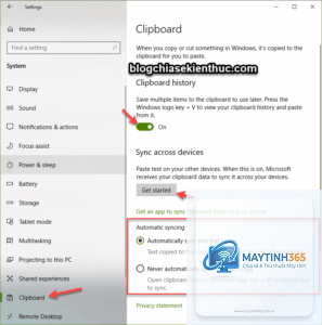 cách quản lý clipboard settings