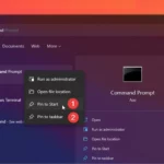 cách quản lý command prompt windows 11