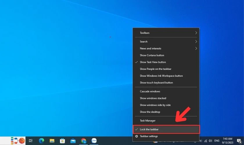 cách quản lý công cụ taskbar - Hình 3