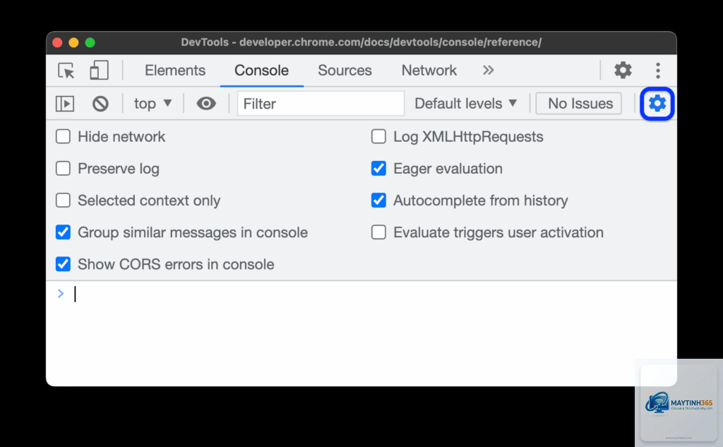 cách quản lý console settings