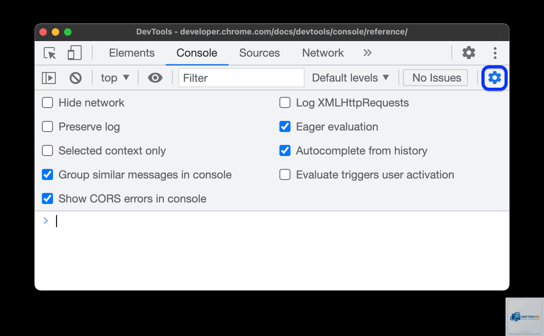 cách quản lý console settings - Hình 1
