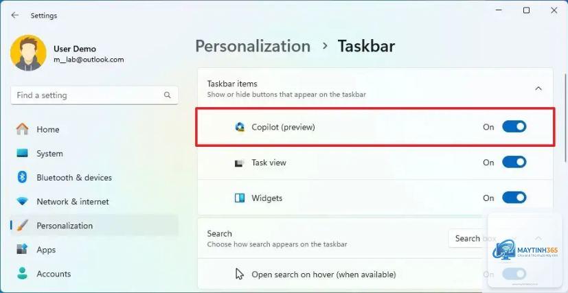 cách quản lý copilot trên taskbar - Hình 5